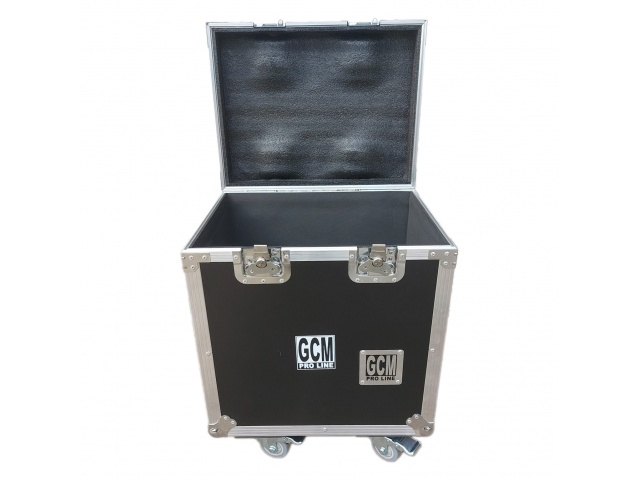Rack Flight Case Cajon para Cables y Jirafas Mediano con Ruedas GCM Pro Line vista 1