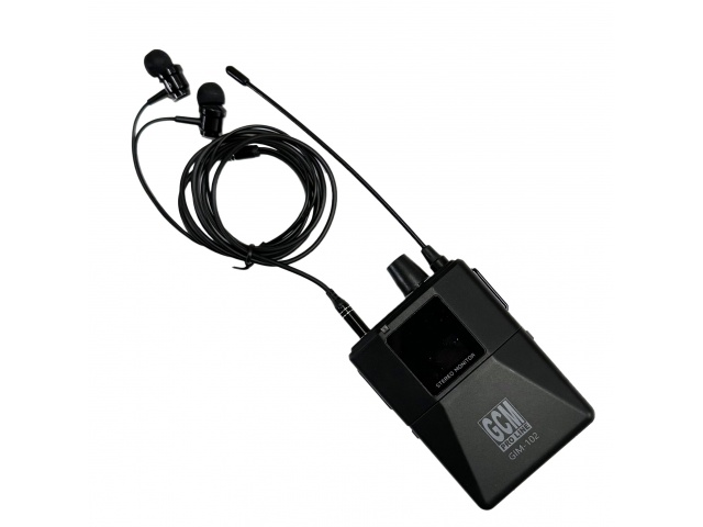 Sistema de Monitor Inalambrico In Ear Estereo GIM-102 GCM Pro Line vista 2