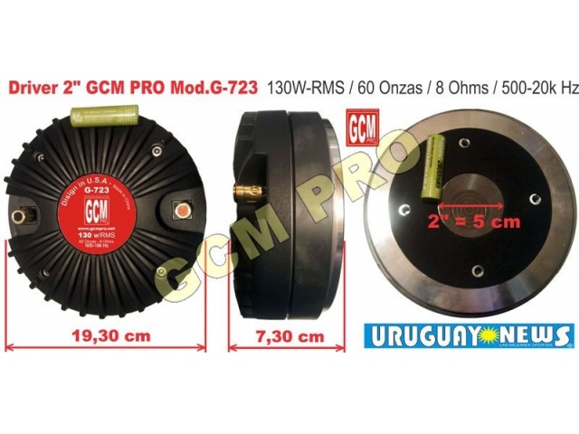 Driver / Bocina 2 Pulgadas G-723 GCM Pro vista 1
