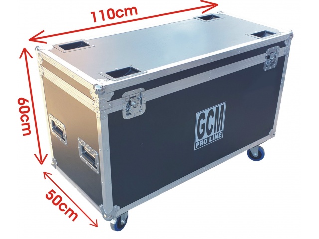 Rack Flight Case para cables y Jirafas con Ruedas GCM Pro Line vista 1