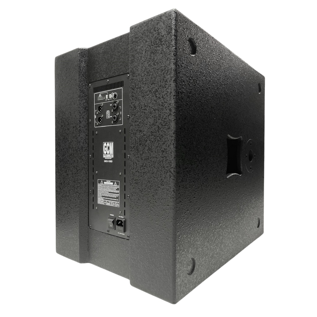 Sub woofer Activo 700W RMS Potencia Digital DSP GCM PRO GKX-15SD vista 2