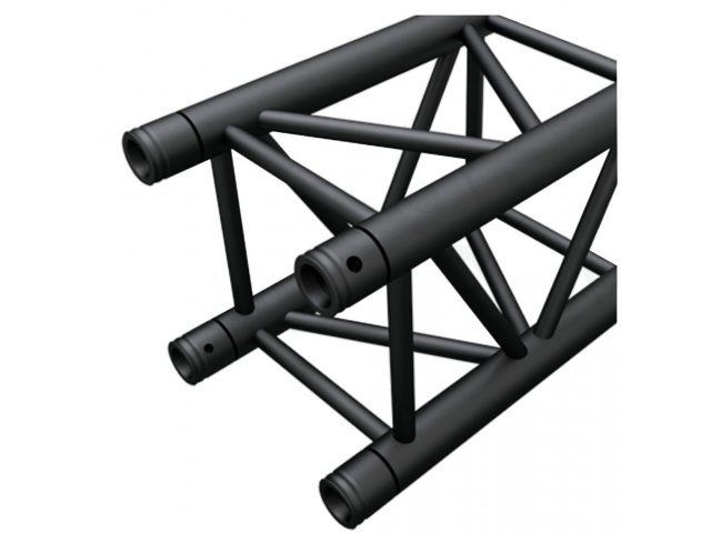 Truss cercha cuadrada de aluminio NEGRO 1 Mts 30x30cm Ideal Totem GT-30-A-1-M-BK vista 1