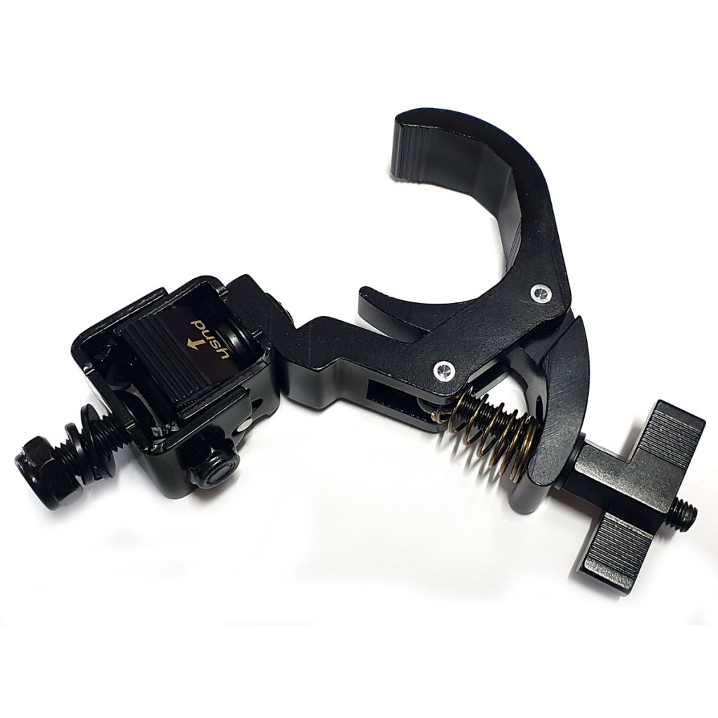 Grampa clamp de liberacion rapida plegable para todo tipo de cabezas moviles y efectos en general