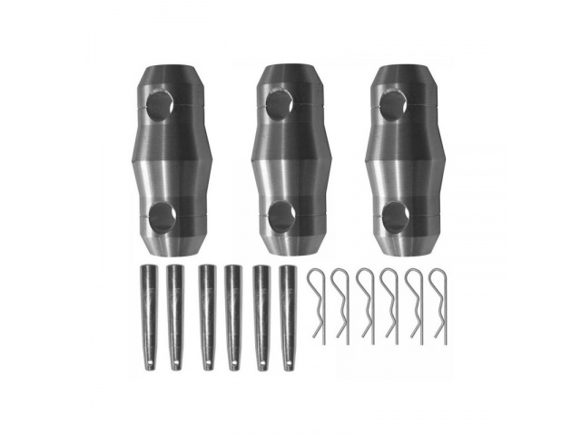 Spigot para CERCHA aluminio TRUSS kit de 3 SPIGOT + PERNO + SEGURO