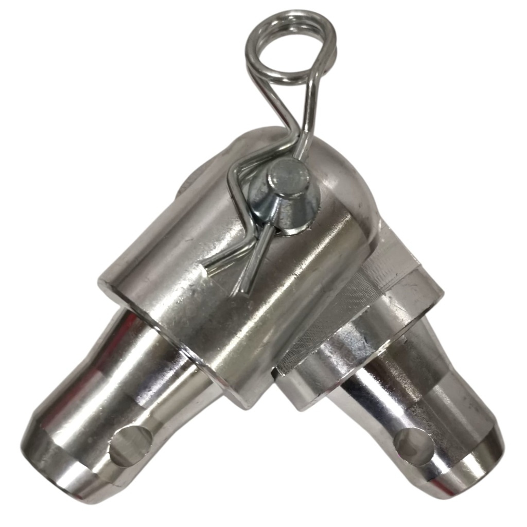 Spigot flexible 180° en aleación de aluminio 6082-T6/6061-T6 para Cercha / Truss de aluminio SPIGOT-FLEX
