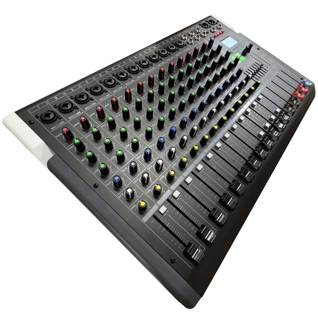 Consola de 12 canales con DSP de efectos integrados GCM PRO LINE GMA-XS vista 2